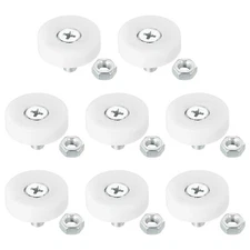 8pcs 25mm Drawer Rollers Plastic Drawer Pulley Replacement Wheels Bearing