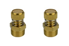 2pc Pneumatic Flow Control Exhaust Silencer 1/2" NPT Air Muffler Fitting Manual