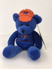 Nolan Ryan Famous Levends  Sports Hero plush blue Beanie Bear NEW YORK 1999
