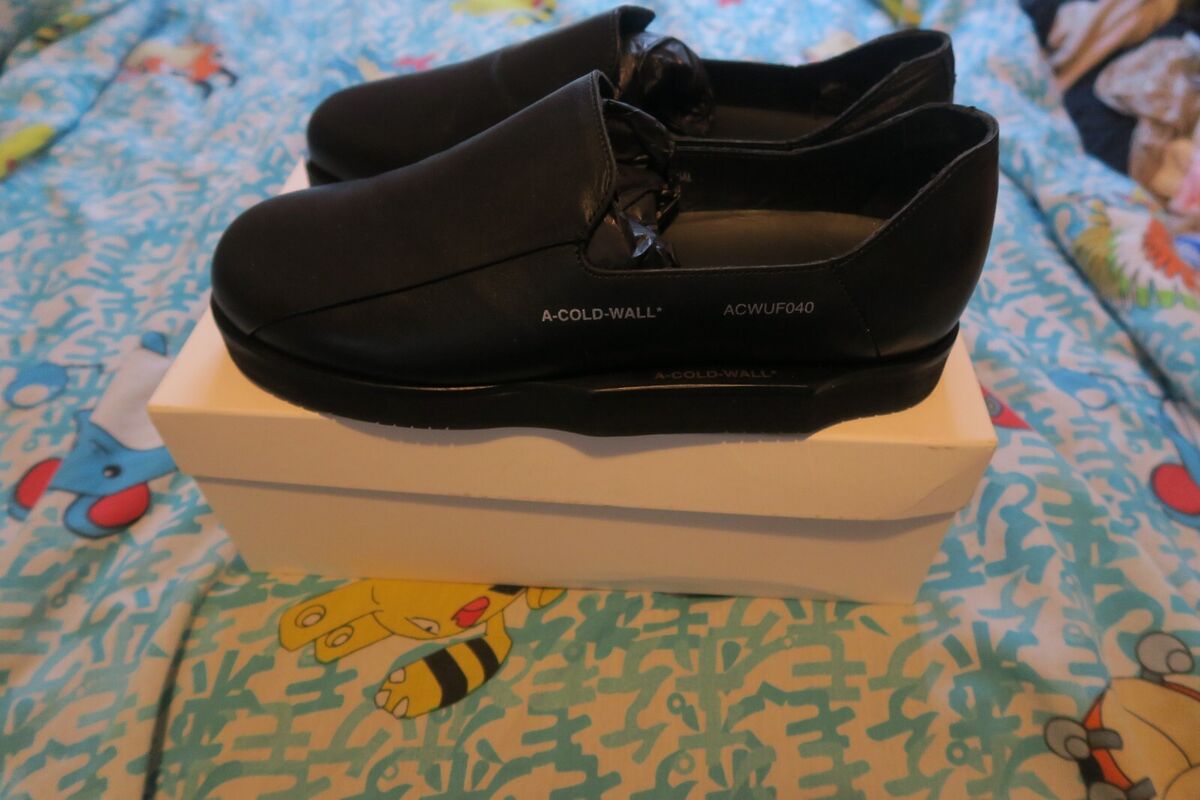 A-COLD-WALL Geometric Model 3 Loafers Black ACWUF040 Men's A-COLD-WALL Geometric Model 3 Loafers Black ACWUF040 Men's