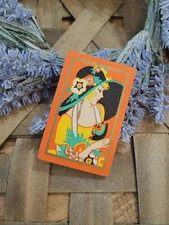 1920s Mildred Art Deco Congress Playing Card, Vintage Swap Trade Card