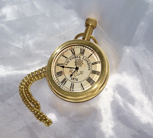 Orologio da tasca Victoria London 1876 in ottone lussuoso signore taschino  antic | eBay
