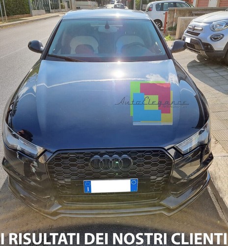 BLADE FÜR AUDI A6 4G C7 UNTER FRONTSTOßSTANGE IN ABS-OPTIK RS SCHWARZER SPLITTER - Bild 6 von 12