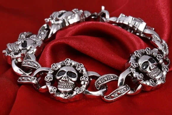 Skull bracelet uk deals