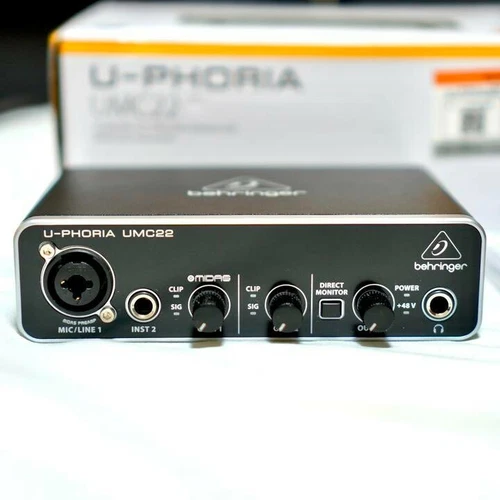 Behringer U-Phoria UMC22 USB Audio Interface Impedanz: 1MΩ Test abgeschlossen