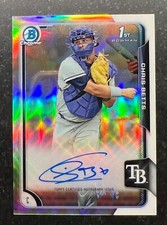 2015 Bowman Chrome Draft Draft Pick Autograph Refractor Chris Betts