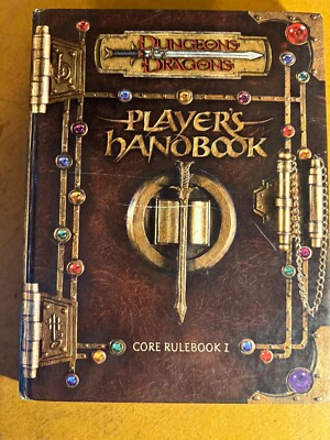 Dungeons & Dragons Players Handbook Core Rulebook I D&D TSR 3rd Ed