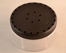 Magnetic Round Dental Lab Bur Block Holder Station  Holds 28 Burs - Black