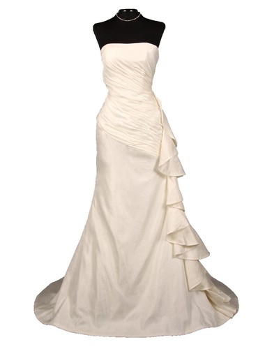 ANNE BARGE Bridal Sash Belt 571 B Ivory Embellished Beaded  display picture 1
