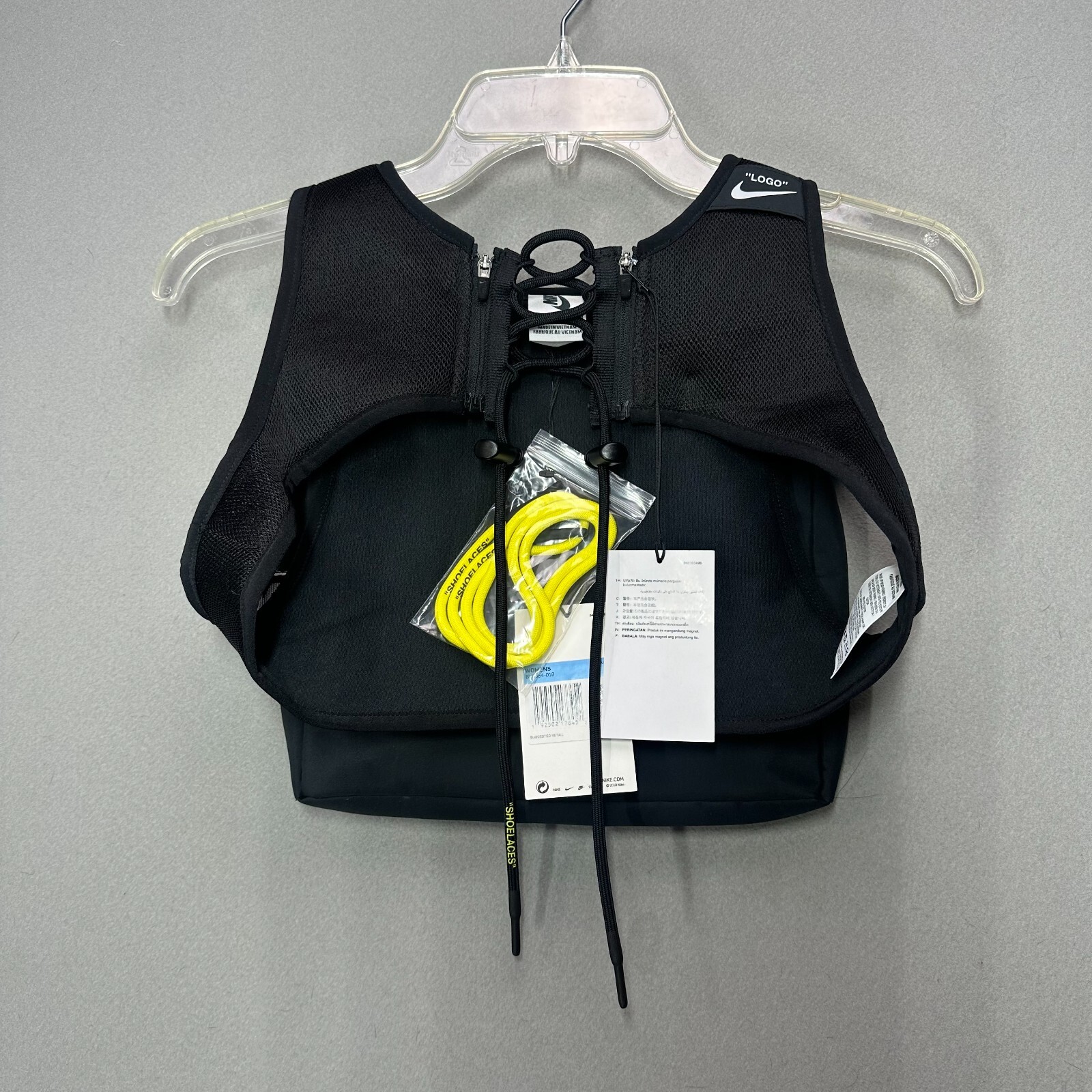 OFF WHITE X NIKE Borsa Nike x Off White donna NRG X Cross Bi gilet nera taglia M BV8054 010 nuova con etichette $200