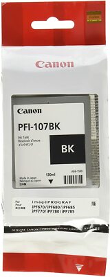 GENUINE Canon PFI-107 Black for imagePROGRAF iPF680 iPF685 iPF780 iPF785