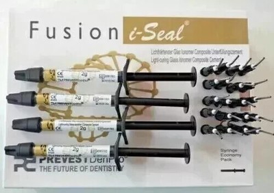 PREVEST DENPRO FUSION I-SEAL LIGHT CURING GIC DENTAL CEMENT LINER FREE SHIP