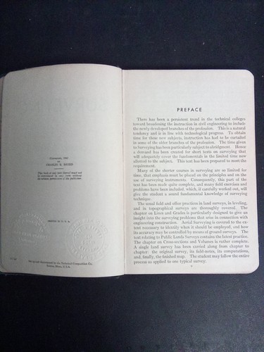 1942 Antique Engineering Book "Surveying" Illustrated - Picture 4 of 7