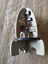 Space Wooden Activity Cube Toys for Baby, toddler, Montessori - Rocket