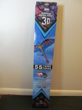 Gayla Ripstop Nylon Kite 3D Dragon with 55" Wing Span for Ages 8 
