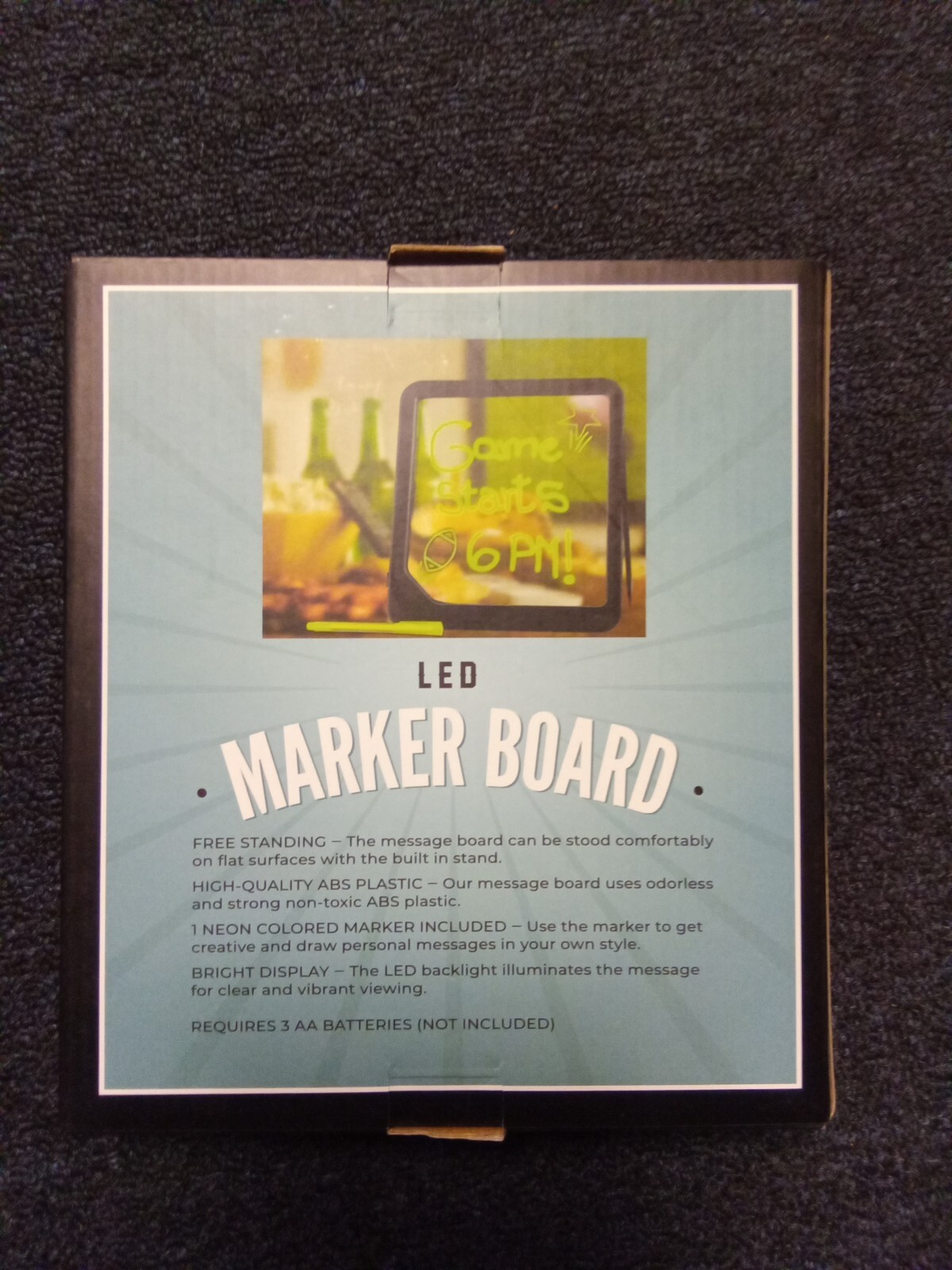 2x LED Marker Board - The Original Fun Workshop Free Standing Bright Display