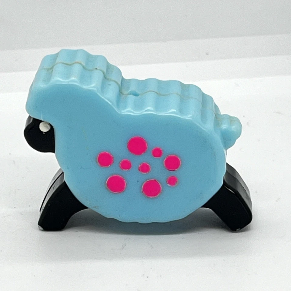 Juguete de repuesto de cuna móvil Fisher Price vintage para bebé animales de granja ovejas años 70 Foto 4 de 4