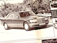 MERCEDES 560 SEL FOR LAUNCH - COLLECTIBLE ORIGINAL CLASSIC CAR ROAD TEST REVIEW