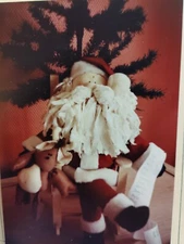 Plush Doll Holiday Santa Claus Homespun Farms Craft Pattern Stuffed Soft Country