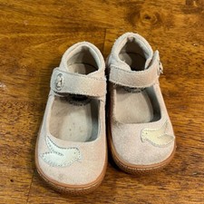 Livie Luca pink champagne bird suede mary Jane s size 5