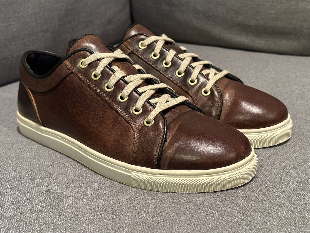 Rodd & Gunn Brown Leather Sneakers Men