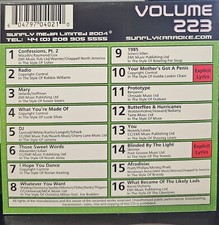 SF223   SUNFLY KARAOKE CDG VERY RARE, NOT SOLD IN THE USA LOT UK