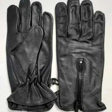 Men's Unlined Lightweight Premium Leather Driving Glove w/Zipper - Dream Apparel