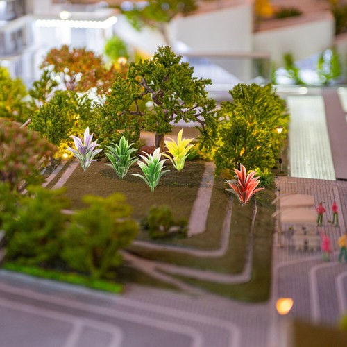 50 Pcs Simulation Von Pflanzen Modellen Miniatur-Gartenlandschaft - Bild 7 von 12