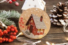 DIY Cross Stitch Kit Cozy winter Cross Stitch Craft Set for Decor Gifting