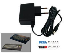 Power Supply for Sega / Yeno SC-3000 - 2m Cable - EU Plug AC Adapter PSU