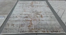 GREY / GOLD 6'-7" x 9'-2" Back Stain Rug, Reduced Price 1172766689 SHV723G-7