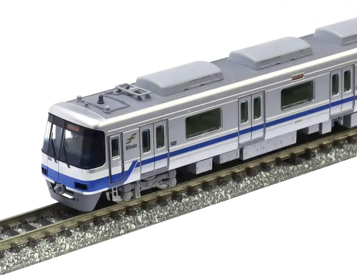 N Scale Popondetta Fukuoka Subway 2000 Series EMU Commuter Train