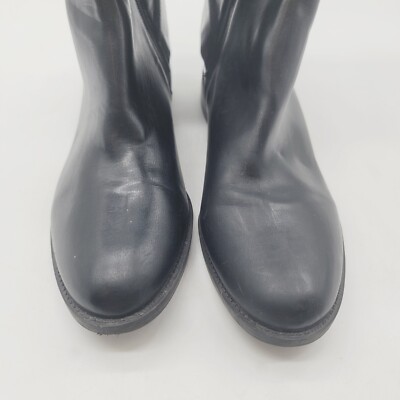 KIM ROGERS Women's Shoes Black Gretta Zipper Ankle Block Heel Boots 