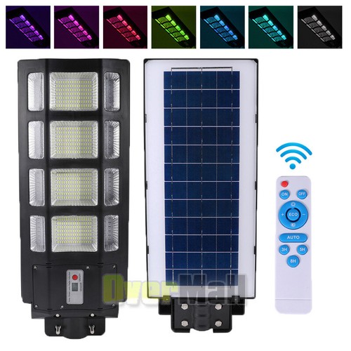 Solar Street LED Lights Radar Sensor Remote Outdoor Garden Yard Flood Wall Lamp - Picture 66 of 80