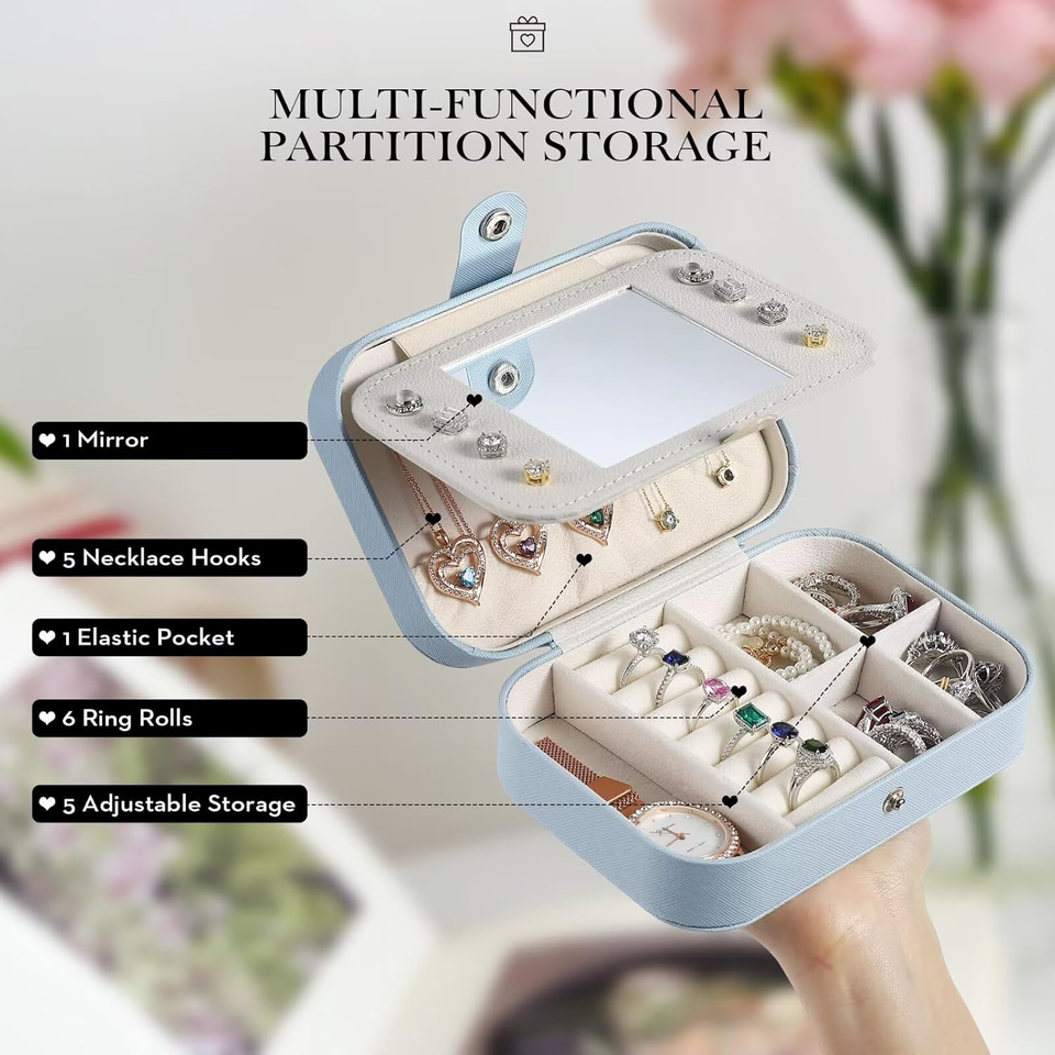 TINGN Travel Jewellery Case, Travel Jewellery Organiser, Stackers