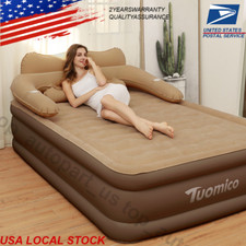 Inflatable Sofa Bed Queen Air Mattress Portable Couch For Camping & Outdoor Use