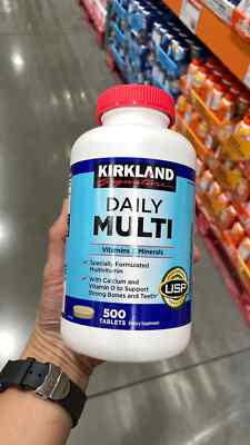 Kirkland Signature Daily Multi Vitamins Minerals Supplement 500 Tablets