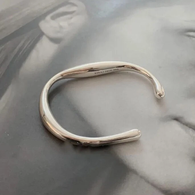 Klassischer Armreif Armspange 925 Silber breit glänzend poliert. Hochwertig. Top - Bild 3 von 4