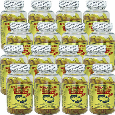12 x Golden Alaska Deep Sea Fish Oil Omega 369 100 Caps Total 1200 Caps