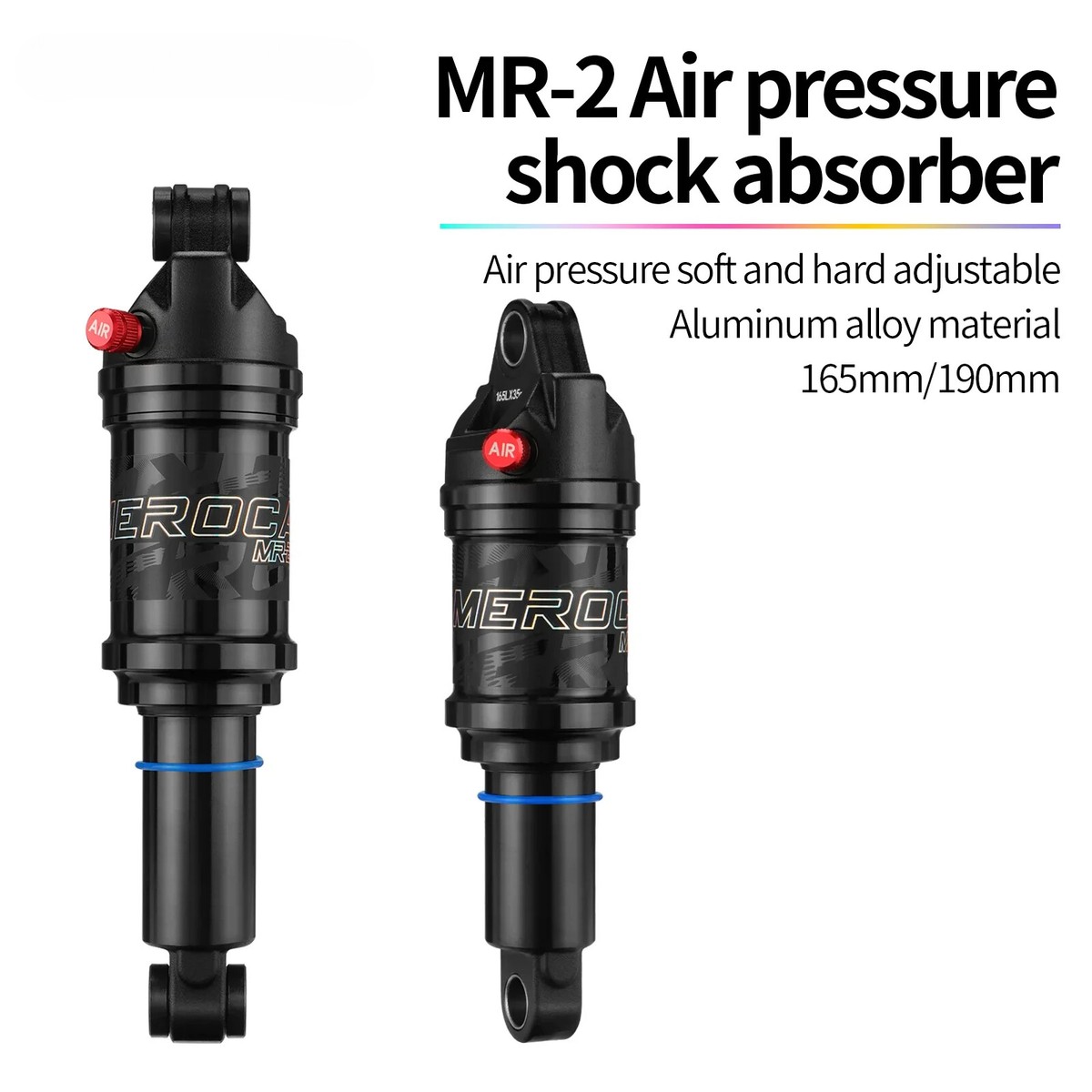 Air Pressure Air Shock For Mountain Bike 165/190mm Mountain Bike