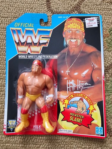 Hulk Hogan Wrestling Action Figure 1993 Hasbro blu...