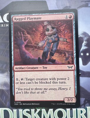 ragged playmat mtg card Magic The Gathering: Lorwyn Eclipsed: Shiny Playmat