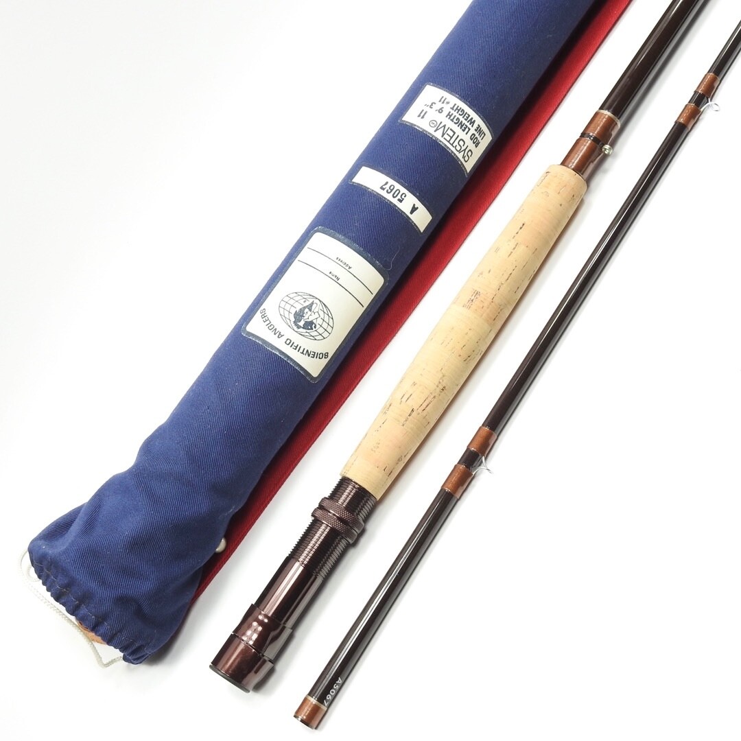 Scientific Anglers System 11 Fiberglass Fly Rod. 9’ 3” 11wt. W/ Tube and  Sock.