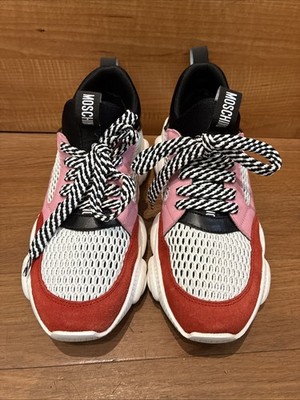 Moschino Teddy Mixed Media Sneaker Size 6