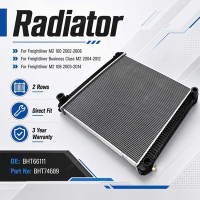 BHT66111 Radiator For 2002-2014 Freightliner Business Class M2 100 Truck USA