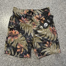 Volcom Boardshorts Boys XL Tropical Floral Print 16  Swim Shorts Trunks