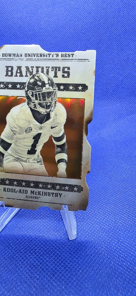 Kool-Aid McKinstry 2022 Bowman U Bandits orange refractor # 19/25 & base - Image 4 of 4