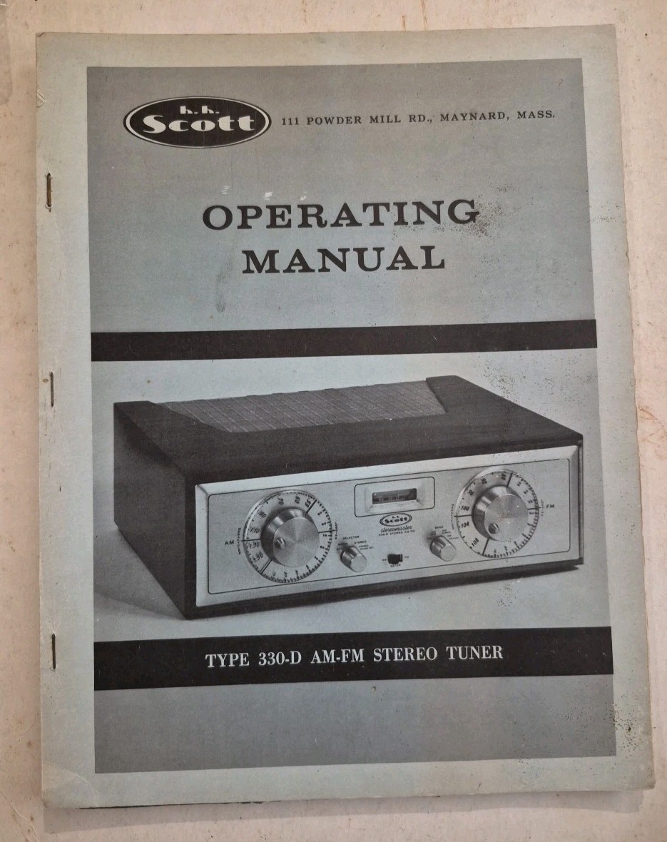 Scott 330D vintage audio equipment - eBay listing photo 3