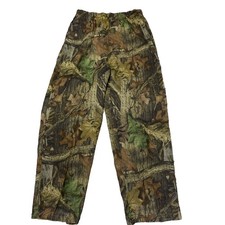 Vtg Camo Hunting Pants Mens M 30-34 Elastic Waist Redhead Advantage Timber