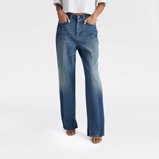 KBB by KAHLANA Women's 'The High Rise 70s Flare Jeans' - Dark